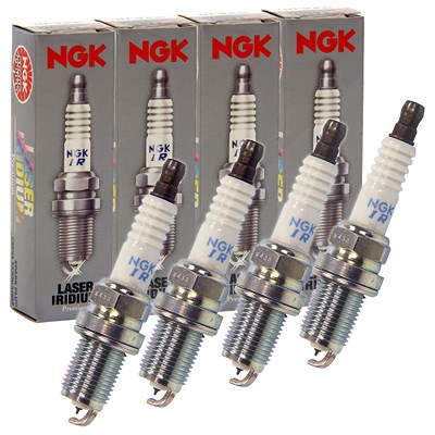 Ngk 4x Zündkerze [Hersteller-Nr. 7658] für Daihatsu, Fiat, Subaru, Suzuki von NGK