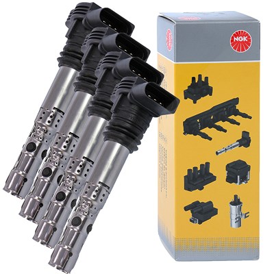 Ngk 4x Zündspule für Audi, Seat, Skoda, VW Ngk 4x Zündspule für Audi, Seat, Skoda, VW von NGK