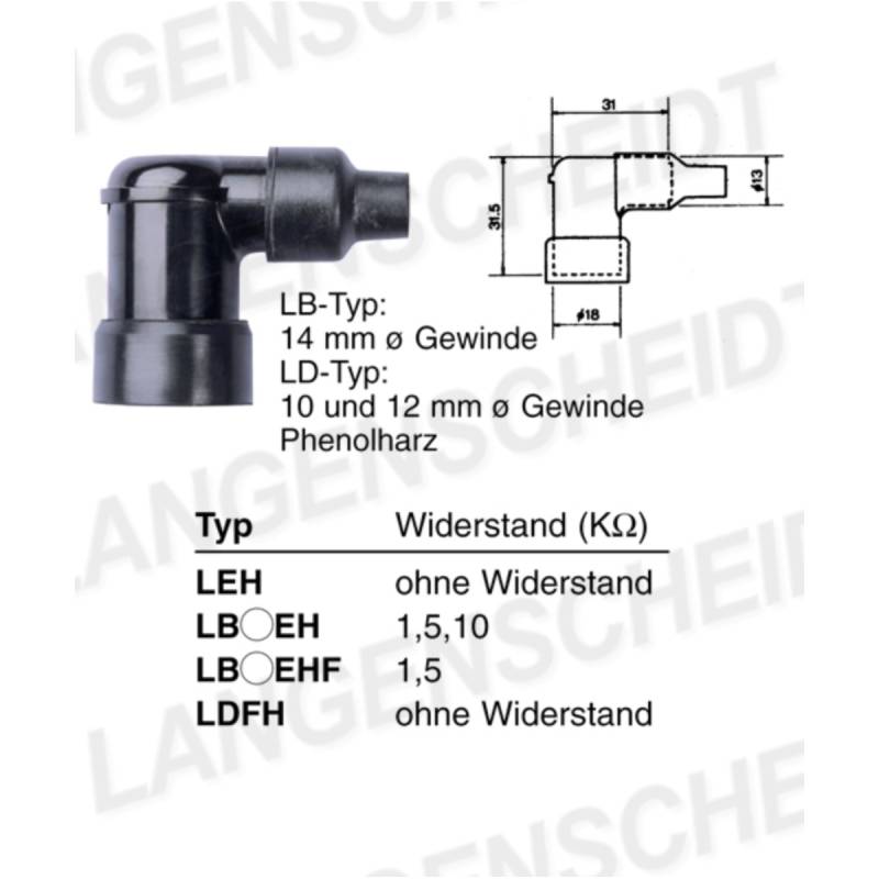Ngk 5883130 zündkerzenstecker  ld-fh von NGK