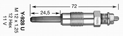 Ngk Glühkerze [Hersteller-Nr. 4389] für Fiat, Lancia von NGK