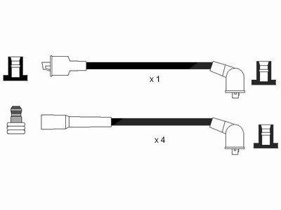 Ngk Zündleitungssatz [Hersteller-Nr. 0900] von NGK