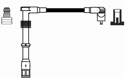Ngk Zündleitung [Hersteller-Nr. 36459] für Seat, VW von NGK