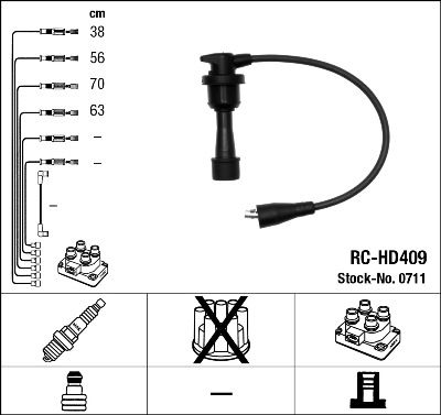 Zündleitungssatz NGK 0711 von NGK