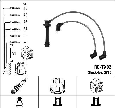 Zündleitungssatz NGK 3715 von NGK