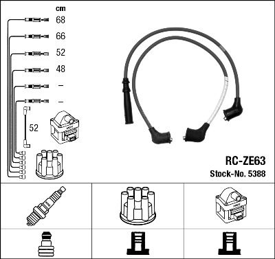 Zündleitungssatz NGK 5388 von NGK