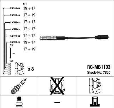 Zündleitungssatz NGK 7800 von NGK