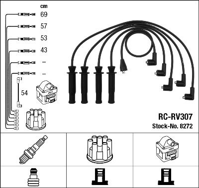 Zündleitungssatz NGK 8272 von NGK