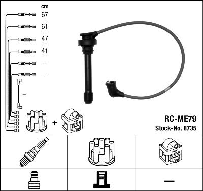 Zündleitungssatz NGK 8735 von NGK