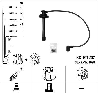 Zündleitungssatz NGK 9098 von NGK