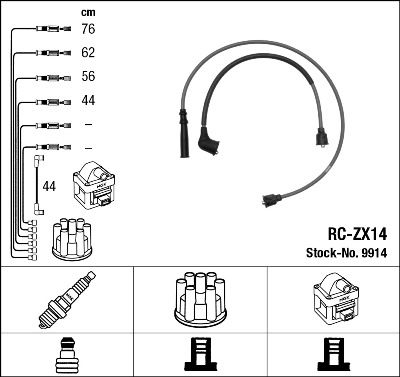 Zündleitungssatz NGK 9914 von NGK