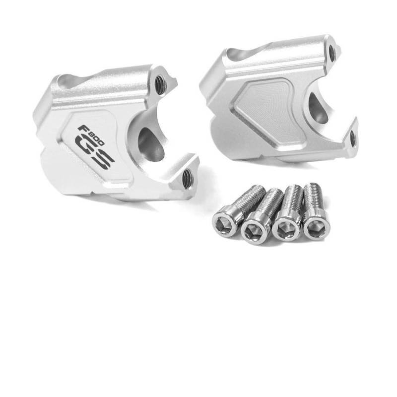 Motorrad-Lenkererhöhungen Erhöhen Bewegen Zurück Adapter Lenker Riser Clamp Für GT F800GT 2012 F800GS 2007-2017 Adv 2012-2017(Silver-F800GS) von NIAGEUCVC
