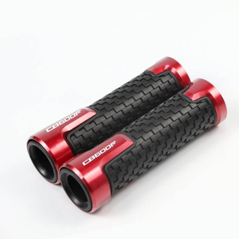 NIAGEUCVC Motorrad 7/8" 22mm Lenkergriffe Für H&ONDA CB600F CB 600F CB 600 F Alle Jahre Motorrad 7/8 "MM Lenker Grip CNC PVC Anti-Skid Griff Bar Motorrad Griffe Ende(Red5) von NIAGEUCVC