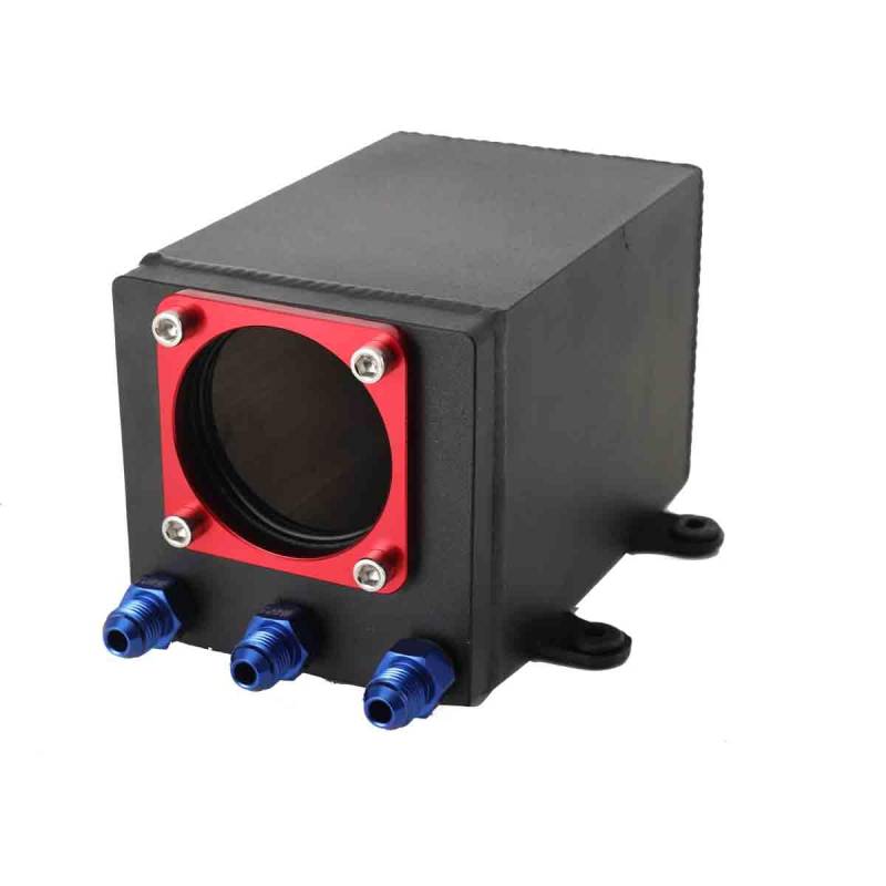 NICCOO 1,6 Liter Benzin-Catchtank Oil Catch Tank, Aluminium Catchtank für OD 60mm Pumpe Kraftstofftank, Turbo Benzintank, AN6 männlich Stecker von NICCOO