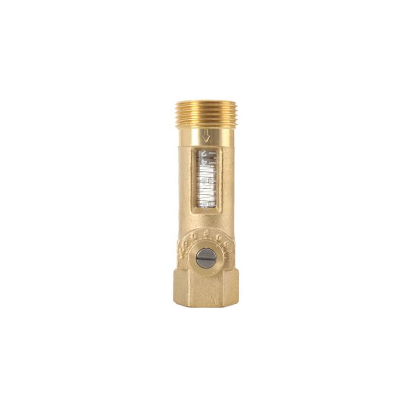 NICCOO Messing Durchflussmesser Aussengewinde 3/4 DN20 Durchflussmenge 2-8L/min bis 10bar von NICCOO