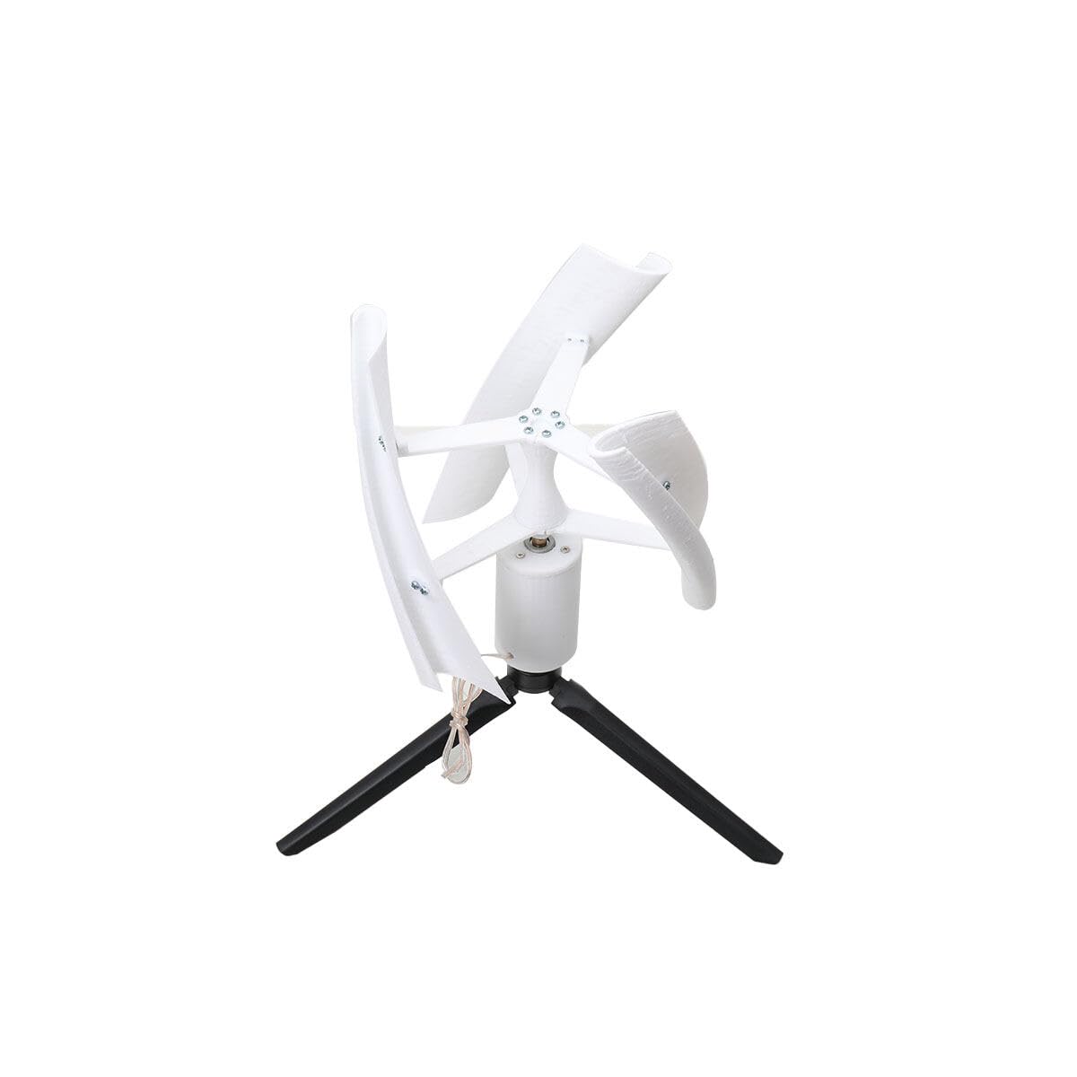 NICCOO 1-25W 1-15V Mikro Windkraftanlage Windgenerator, 3 Spirale Blatt Windturbinengenerator Windkraftgenerator, Stabile Basis Bürstenlos Wind Turbine Generator 100–600U/min von NICCOO
