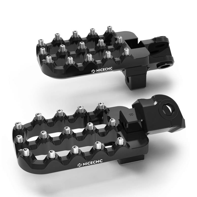 NICECNC 20mm Lower Enlarged Footpegs Compatible with KTM 690 Enduro R/SMC R 2008-2023,Husqvarna 701 Enduro/Supermoto 2016 2017 2018 2019 2020 2021 2022 2023,Forged from 7075 Billet Aluminum von NICECNC