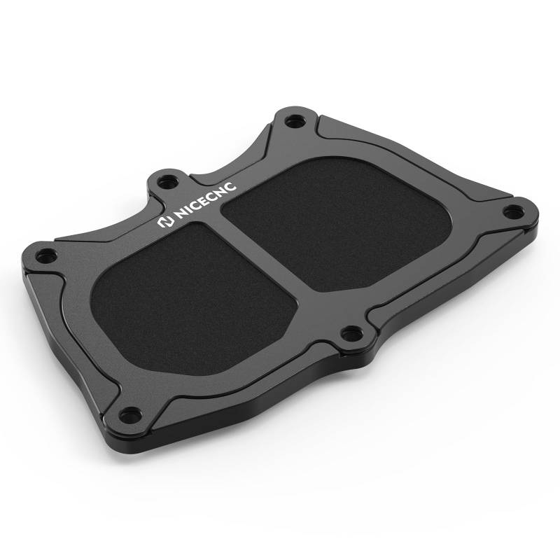 NICECNC Aire Filtrar Box Cover Kit Kompatibel mit 125 200 250 390 Duke, kompatibel mit Husqvarna Svartpilen 401 2021-2023, belüftete Luftboxabdeckung mit Filtr-Bildschirm, Schwarz von NICECNC