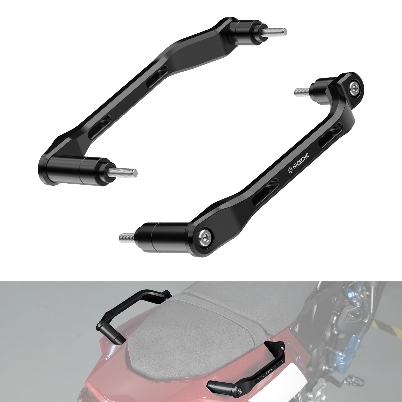 NICECNC Beifahrer Rücksitzgriff Haltegriff Kompatibel mit Yamaha Tenere 700/XTZ700 2019-2024, Tenere 700 Rally Edition 2020-2024, Tenere 700 World Raid 2022, Motorrad Heckgriff Tenere 700, Schwarz NICECNC Beifahrer Rücksitzgriff Haltegriff Kompatibel mit Yamaha Tenere 700/XTZ700 2019-2024, Tenere 700 Rally Edition 2020-2024, Tenere 700 World Raid 2022, Motorrad Heckgriff Tenere 700, Schwarz von NICECNC