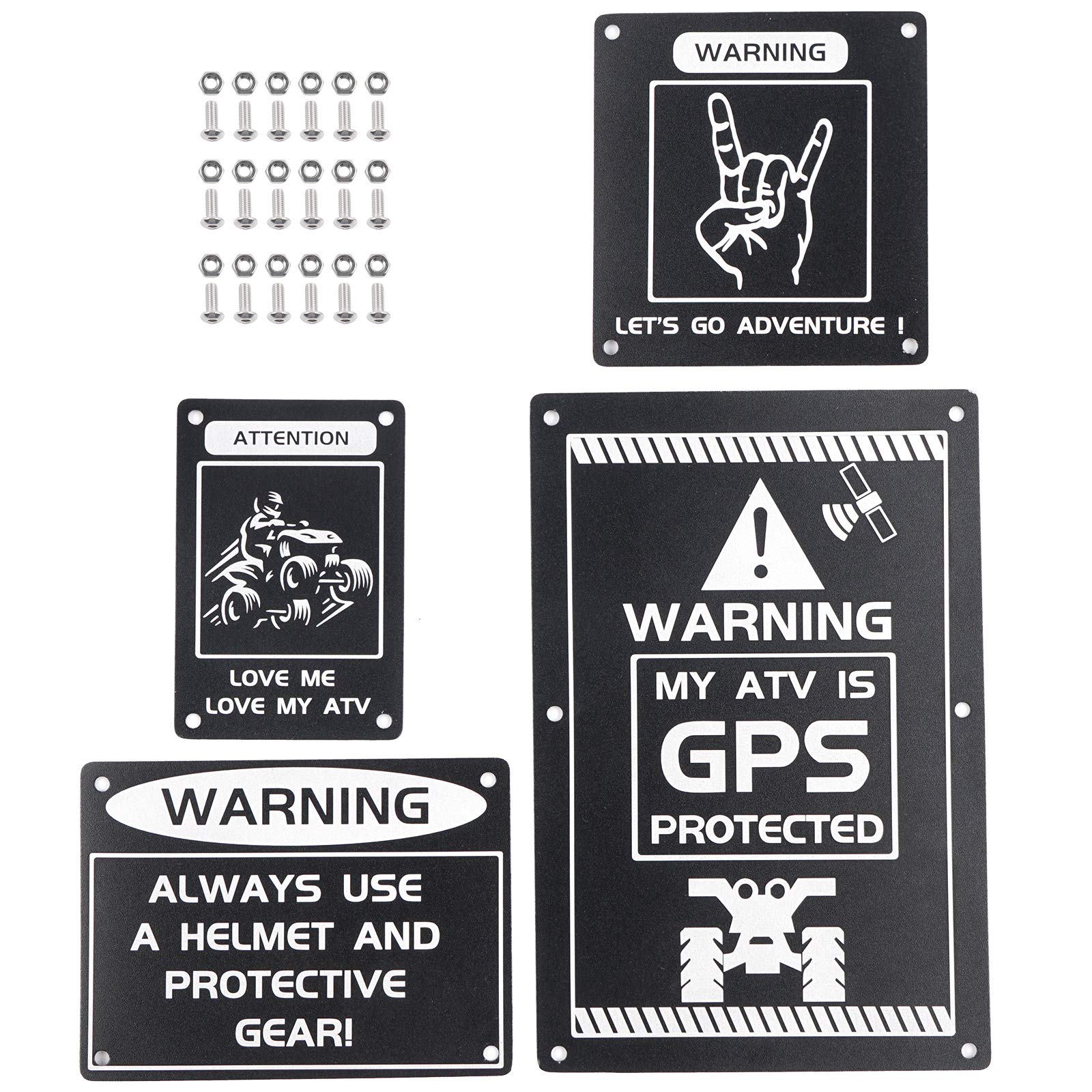 NICECNC Black Fender Warning Tag Board Decals Compatible with Yamaha Raptor 700 2013-2024, Raptor 700R 2013-2024, YFZ450R 2014-2024 NICECNC Black Fender Warning Tag Board Decals Compatible with Yamaha Raptor 700 2013-2024, Raptor 700R 2013-2024, YFZ450R 2014-2024 von NICECNC