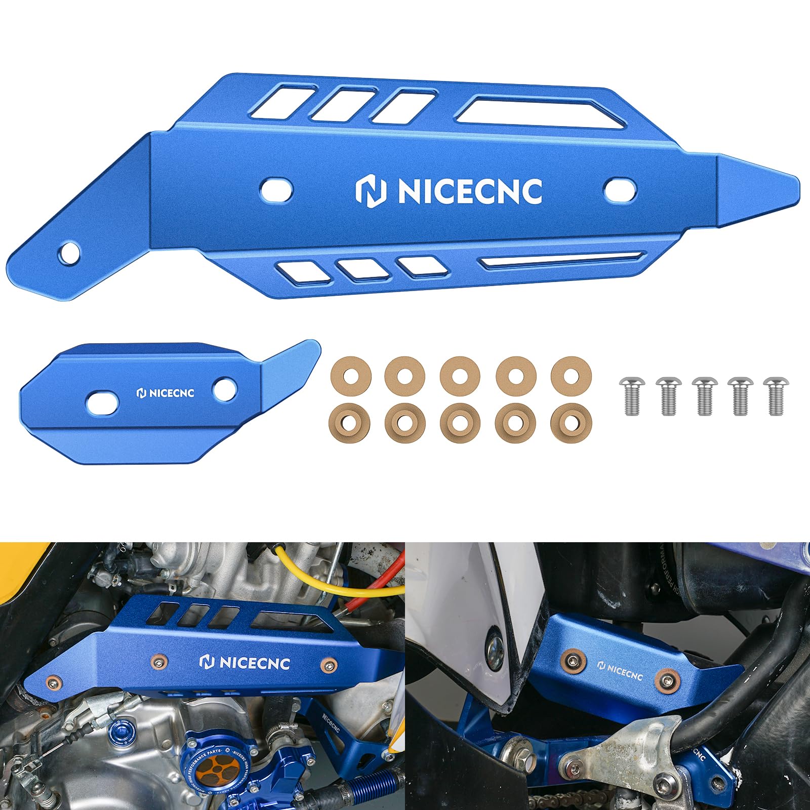 NICECNC Blue Mid Pipe Heat Shield Compatible with Yamaha Raptor 700 2015-2024, Raptor 700R 2015-2024, Raptor 700R SE 2015-2024 NICECNC Blue Mid Pipe Heat Shield Compatible with Yamaha Raptor 700 2015-2024, Raptor 700R 2015-2024, Raptor 700R SE 2015-2024 von NICECNC