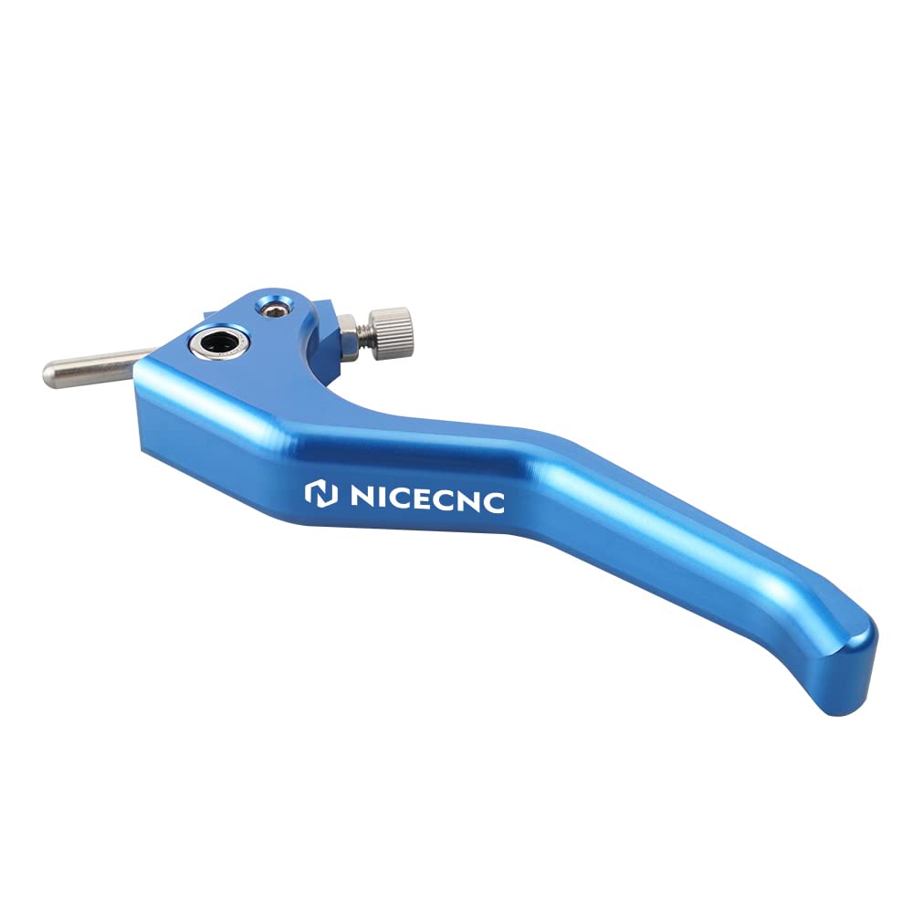 NICECNC Blau Shorty Kupplungshebel Compatible with Husqvarna 250-501 TE/FE 2014-2016,250-450TC/FC 2014-2015,TC125/250 2022-2023,FC250/350/450 2022-2023,TX300I 2022-2023,FX350/450 2022-2023,See Fitment von NICECNC