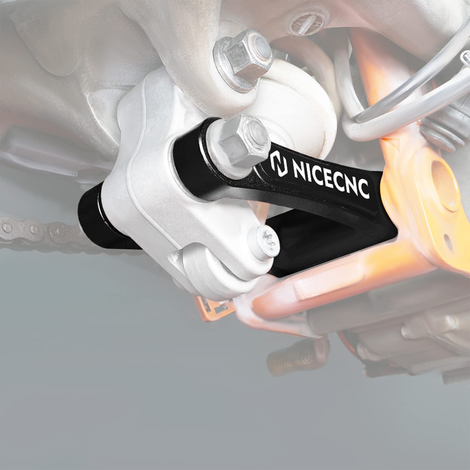 NICECNC Federung Tieferlegungslenker Compatible with KTM 690 Enduro/Enduro R/SMC/SMC R 2008-2023,Husqvarna 701 Enduro/Supermoto 2016-2023,GASGAS 700 SM/ES 2022-2023,Aluminum Alloy,CNC-machined,Schwarz von NICECNC