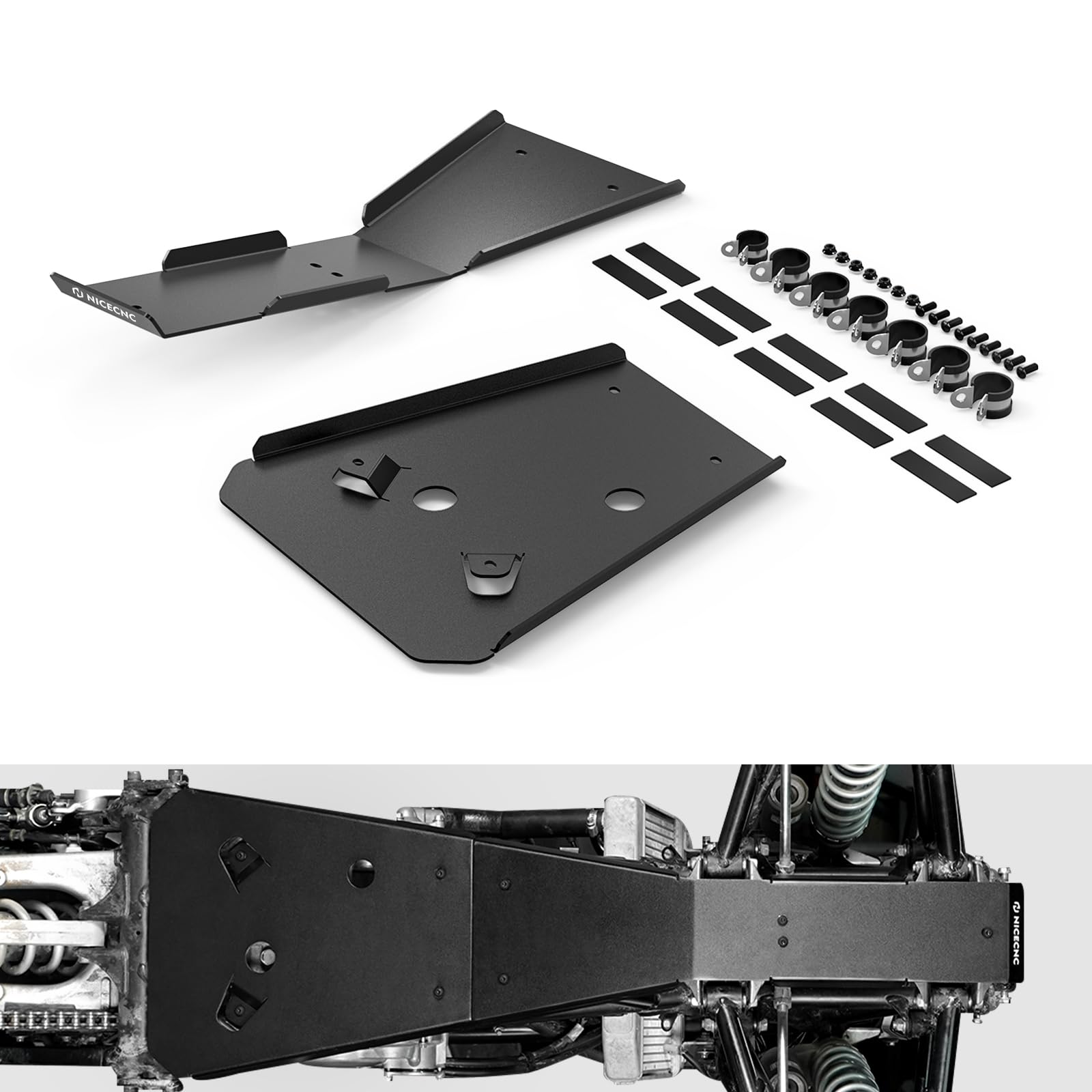 NICECNC Gleitplatte aus Aluminiumlegierung, kompatibel mit Honda TRX450R 2010 2011 2012 2013 2014, TRX450R Kickstart 2006 2007 2008 2009 2012, schwarz, Ersatz für 50360-HP1-600 NICECNC Gleitplatte aus Aluminiumlegierung, kompatibel mit Honda TRX450R 2010 2011 2012 2013 2014, TRX450R Kickstart 2006 2007 2008 2009 2012, schwarz, Ersatz für 50360-HP1-600 von NICECNC