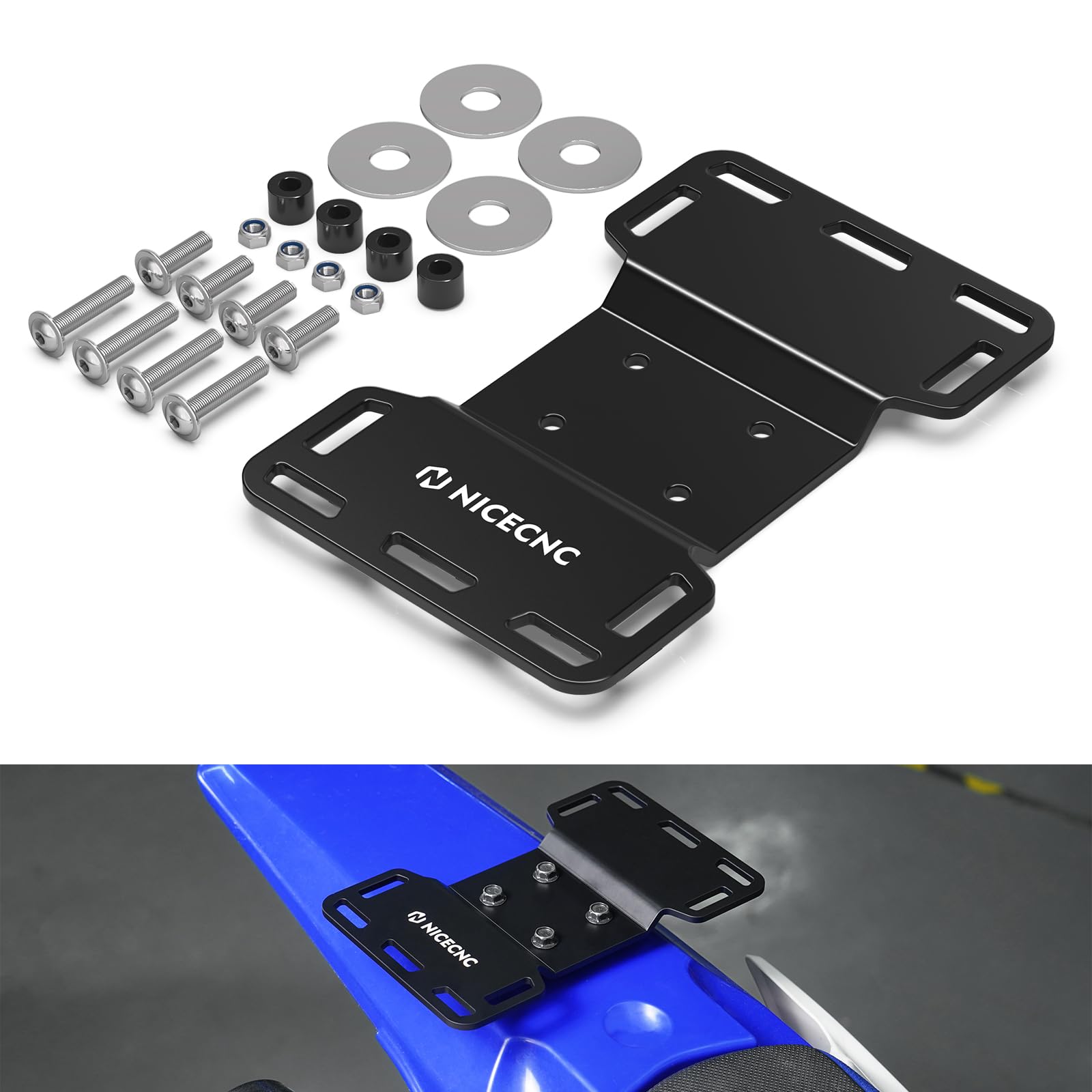 NICECNC Heckträger aus Aluminium, kompatibel mit 125-530 SX/SX-F/EXC/EXC TPI/EXC-F/XC/XC-F/XC-W/XC-W TPI/XCF-W 2004-, kompatibel mit Suzuki RMZ RMZ RMX DRZ 250 400 450, siehe Passform NICECNC Heckträger aus Aluminium, kompatibel mit 125-530 SX/SX-F/EXC/EXC TPI/EXC-F/XC/XC-F/XC-W/XC-W TPI/XCF-W 2004-, kompatibel mit Suzuki RMZ RMZ RMX DRZ 250 400 450, siehe Passform von NICECNC