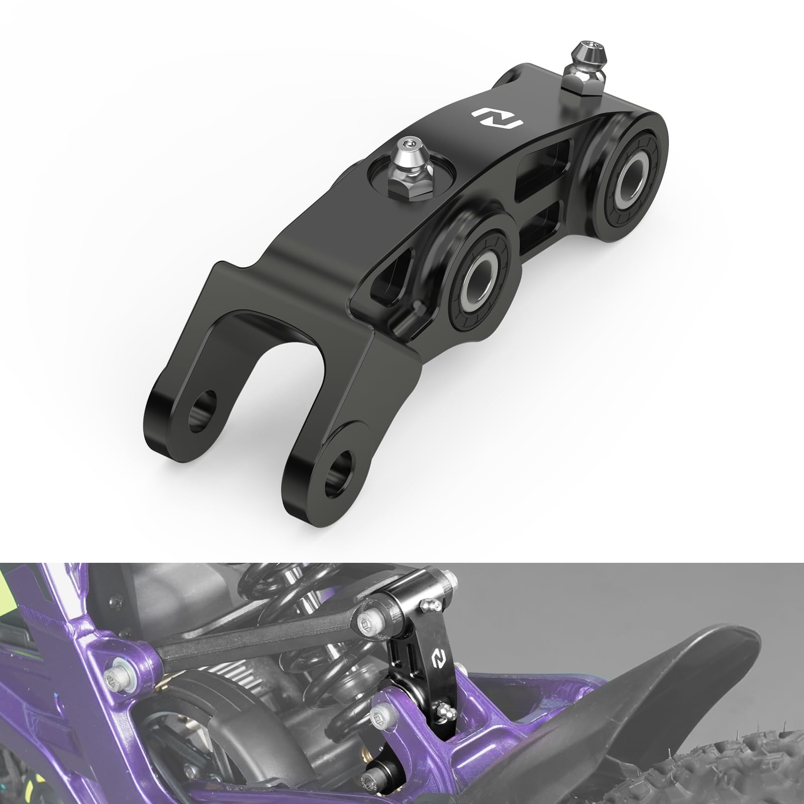 NICECNC Hintere Stoßdämpfer, progressives Federungsglied schwarz, Hinterradaufhängung, kompatibel mit Surron Light Bee X/S/L1E, kompatibel mit Segway X160/X260, siehe Passform NICECNC Hintere Stoßdämpfer, progressives Federungsglied schwarz, Hinterradaufhängung, kompatibel mit Surron Light Bee X/S/L1E, kompatibel mit Segway X160/X260, siehe Passform von NICECNC