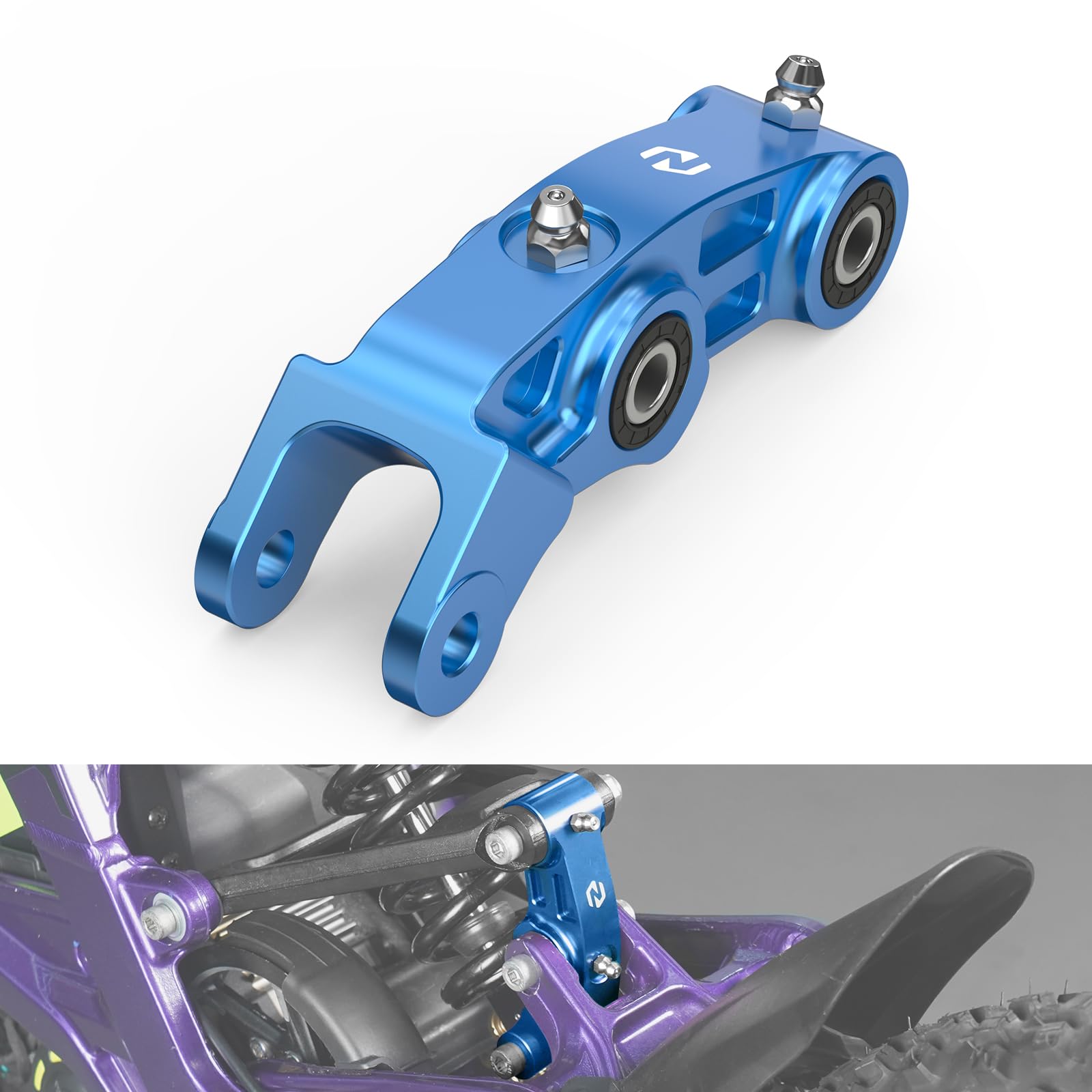 NICECNC Hintere Stoßdämpfer Progressives Federglied Blau Hinterradaufhängung Gestänge Kompatibel mit Surron Light Bee X/S/L1E, kompatibel mit Segway X160/X260, siehe Passform NICECNC Hintere Stoßdämpfer Progressives Federglied Blau Hinterradaufhängung Gestänge Kompatibel mit Surron Light Bee X/S/L1E, kompatibel mit Segway X160/X260, siehe Passform von NICECNC