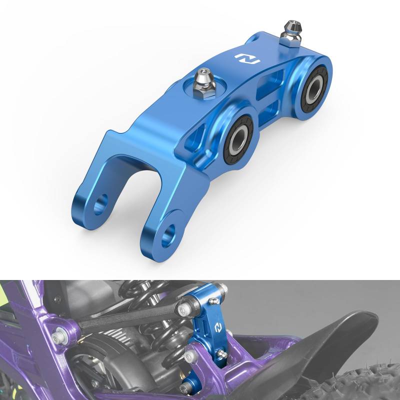 NICECNC Hintere Stoßdämpfer Progressives Federglied Blau Hinterradaufhängung Gestänge Kompatibel mit Surron Light Bee X/S/L1E, kompatibel mit Segway X160/X260, siehe Passform von NICECNC