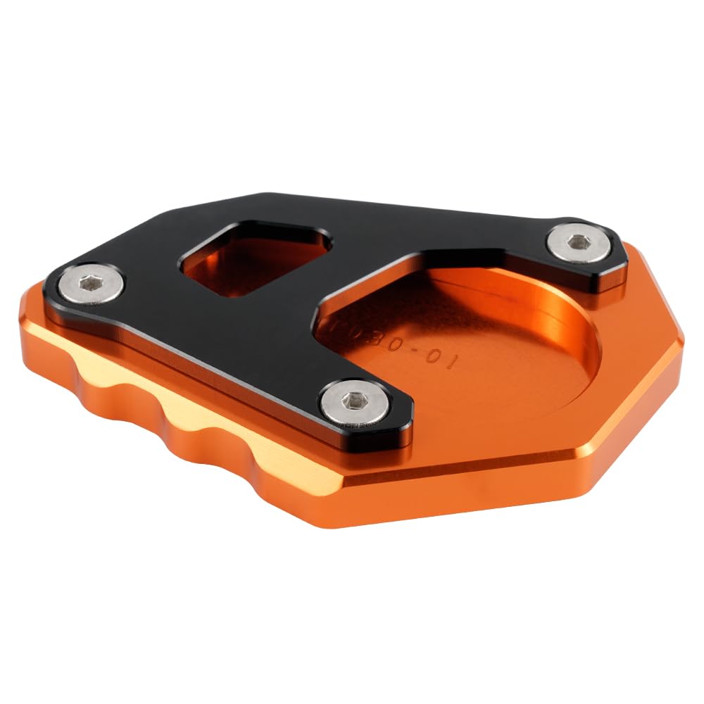 NICECNC Kickstand Sidestand Extension Plate Enlarged Pad Compatible with KTM 690 Enduro R/SMC R 2019–2021,1290/1190/1090/1050 Adventure 2014–2020,Husqvarna 701 Enduro 2020–2022,Orange von NICECNC