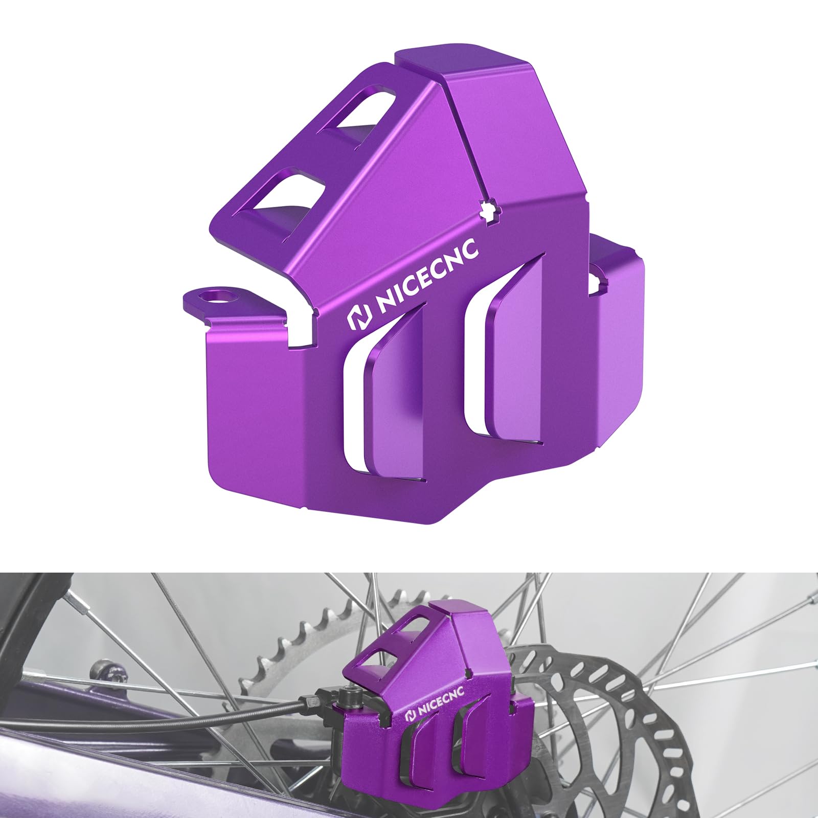 NICECNC Lila Motorrad Hinterrad Bremssattel Schutz Compatible with Surron Light bee S/X/L1E, Compatible with Segway X260 X160, See Fitment NICECNC Lila Motorrad Hinterrad Bremssattel Schutz Compatible with Surron Light bee S/X/L1E, Compatible with Segway X260 X160, See Fitment von NICECNC