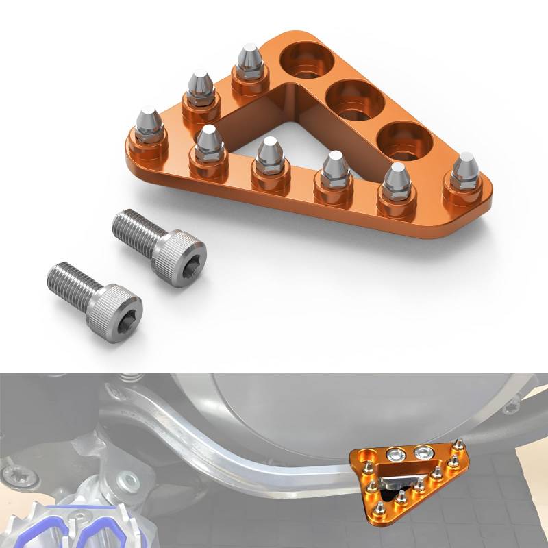 NICECNC Motorcycle Brake Rear Brake Pedal Plate Tip Compatible with 85-500 2004-16 (not 2016 125/150SX, 2016 SXF/XCF) 690 Enduro R 2008-23 690 SMC R 2019-2023 790 Adventure R 2019-23,See Fitment von NICECNC