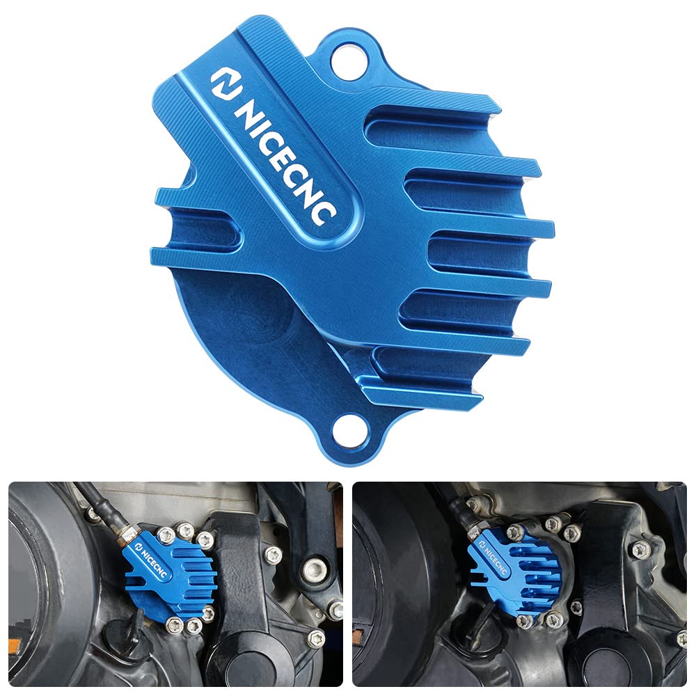 NICECNC Motorölfilterkappe, kompatibel mit KTM 690 Enduro R /Duke /SMCR 2012-2021, Husqvarna 701 Enduro / svartpile / vitpilen / supermoto 2016-2022, Aluminiumlegierung, Blau von NICECNC