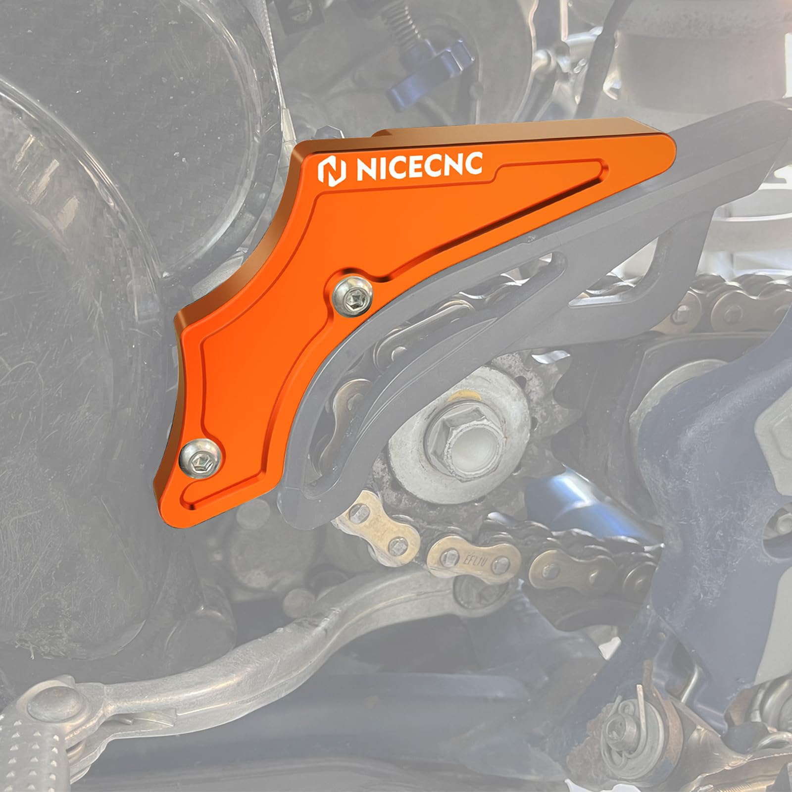 NICECNC Orange 2T Gehäuseschoner, kompatibel mit KTM 250 300 SX XC 2017-2022, EXC XCW TPI 250 300 2017-2023, siehe Passform von NICECNC