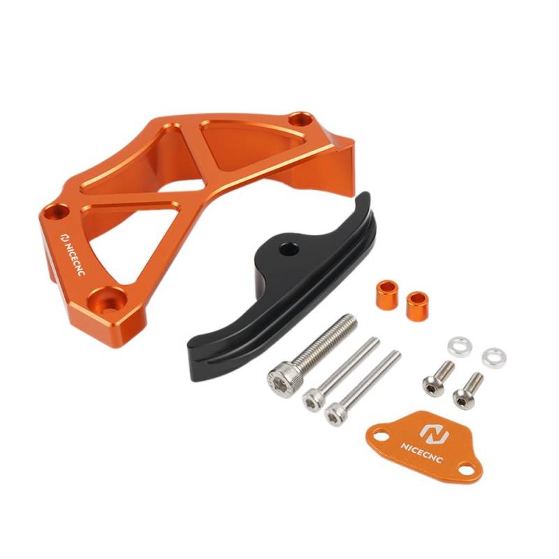 NICECNC Orange Kette Guaud Cover Case Saver und Sensor Cover Guard Compatible with KTM 790 890 Adventure S/R 2019 2020 2021 2022 2023,790/890 Duke 2018-2023 von NICECNC