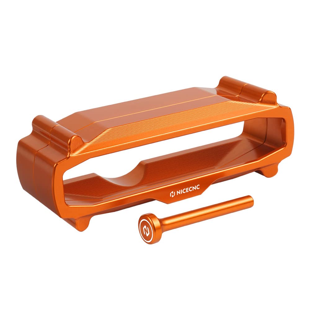 NICECNC Orange Tacho Kilometerzähler Schutz Compatible with KTM 125/150/250/300 EXC/Six Days/TPI, 250/350/450/500 EXC F,150-500 XCW/SIX DAYS/TPi,250/350/500 XCF-W/SIX DAYS 2015-2022 von NICECNC