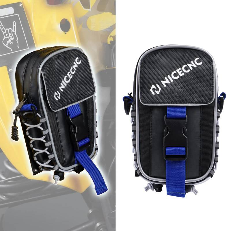 NICECNC Raptor 700 Fender Bag ATV Aufbewahrungstasche PVC Stoff Werkzeug Aufbewahrungstasche Reflektierender Streifen Wasserabweisender Reißverschluss Compatible with Yamaha Raptor 700 ATV Zubehör von NICECNC