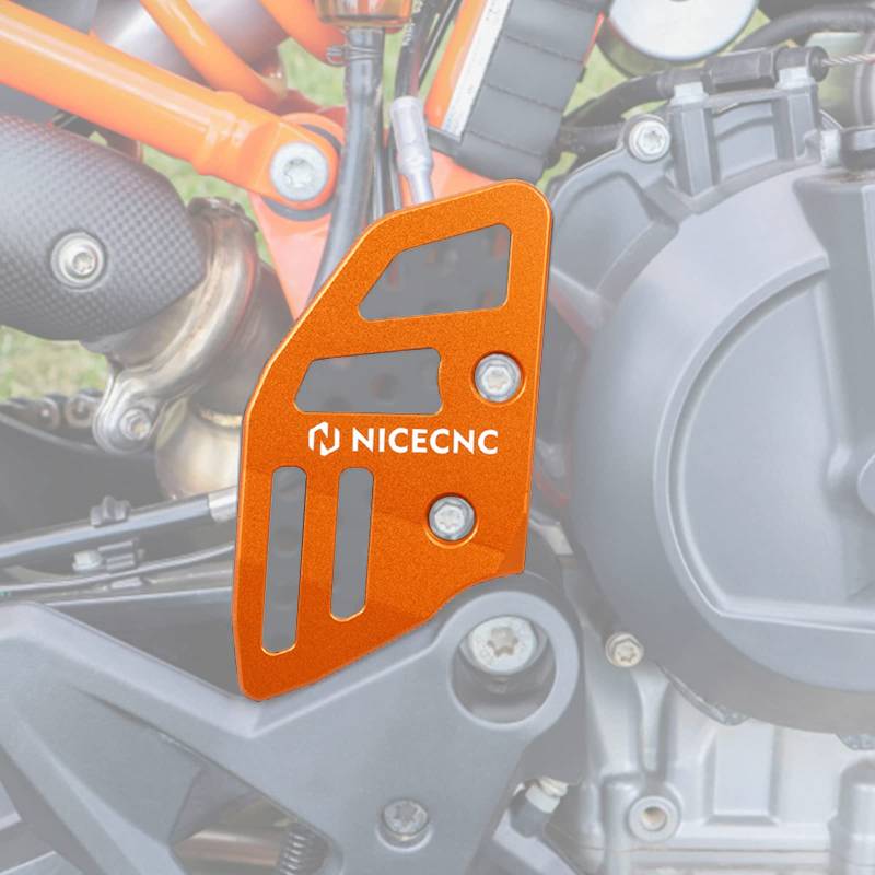 NICECNC Rear Brake Master Cylinder Guard Compatible with 790/890 Adventure/Adventure R 2019 2020 2021 2022 2023,Orange von NICECNC