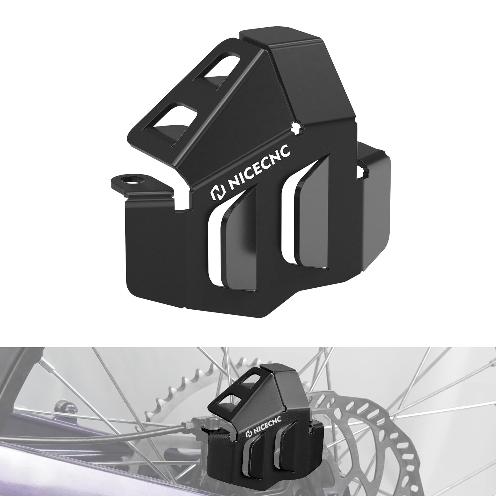 NICECNC Schwarze Motorrad Hinterrad Bremssattel Schutz Compatible with Surron Light bee S/X/L1E, Compatible with Segway X260 X160, See Fitment NICECNC Schwarze Motorrad Hinterrad Bremssattel Schutz Compatible with Surron Light bee S/X/L1E, Compatible with Segway X260 X160, See Fitment von NICECNC