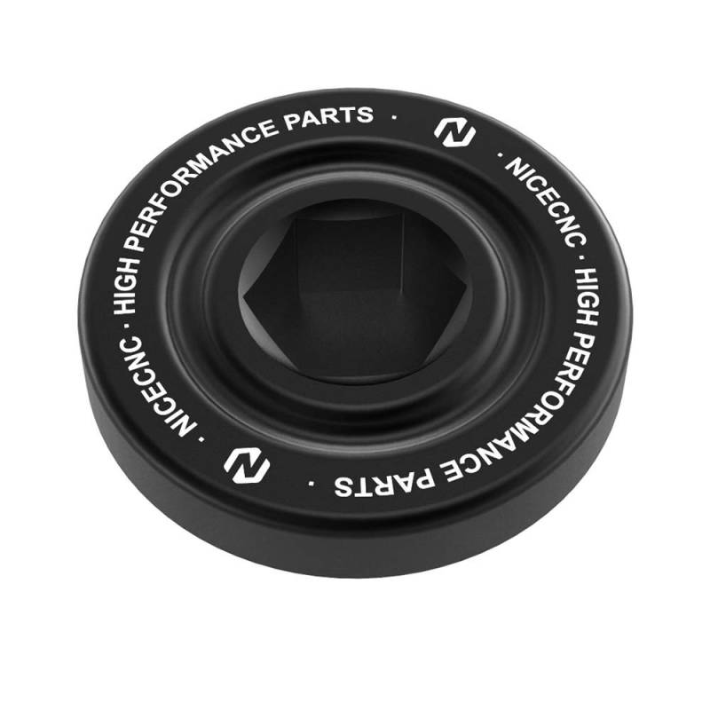 NICECNC Schwarze Ölfüller-Ablassschraube Kappe Compatible with Yamaha Raptor 700 2006-2008, 2013-2024, Raptor 700 SE 2007-2012, Raptor 700R SE 2013-2024, Siehe Ausstattungen von NICECNC