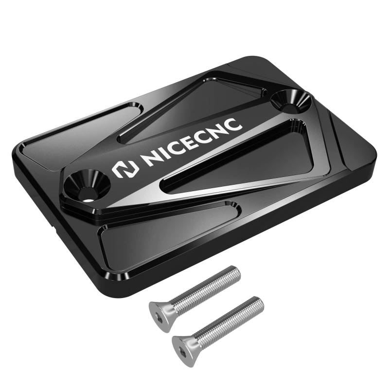 NICECNC Schwarze vordere Bremsbehälter-Abdeckkappe Compatible with Yamaha Tenere 700/XTZ700 2019-2024, Tenere 700 Rally Edition 2020-2024, MT-07/MT-09 2018-2020, See Fitment! von NICECNC