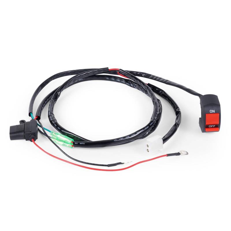 NICECNC Start-Stopp-Schalter Druckknopf-Lüfterkabel mit Schalterkit Schalter EIN/AUS Compatible with GASGAS Compatible with Husqvarna 125-450CC Models von NICECNC