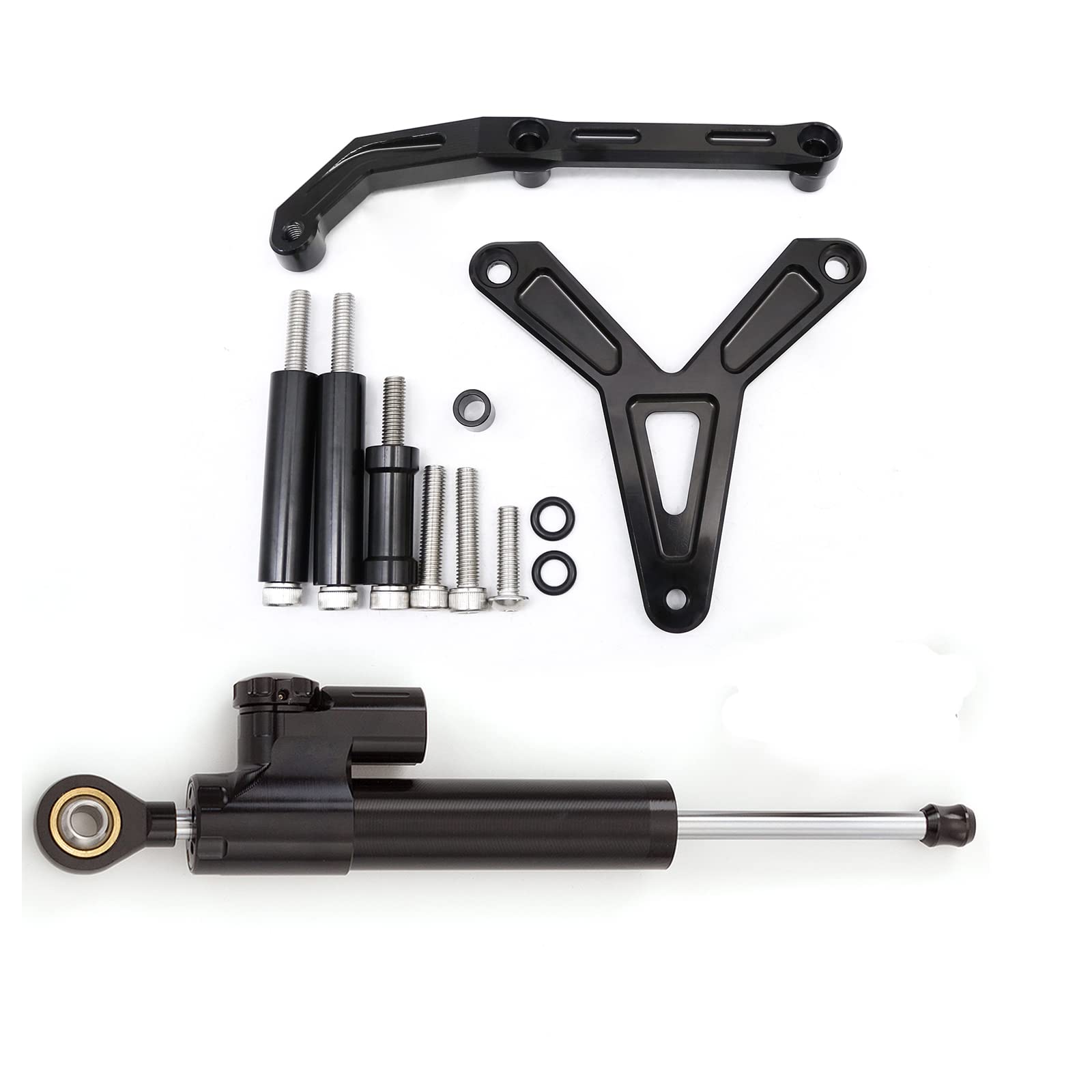 Für Tracer 900 9 GT 2021 2022 2023 CNC Motorrad Lenkungsdämpfer Stabilisator Puffer Control Bar mit Montagehalterung Support Kit Full Set Back von NICEDOLL