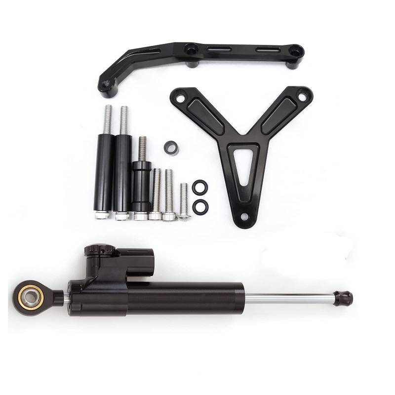 Für Tracer 900 9 GT 2021 2022 2023 CNC Motorrad Lenkungsdämpfer Stabilisator Puffer Control Bar mit Montagehalterung Support Kit Full Set Back von NICEDOLL