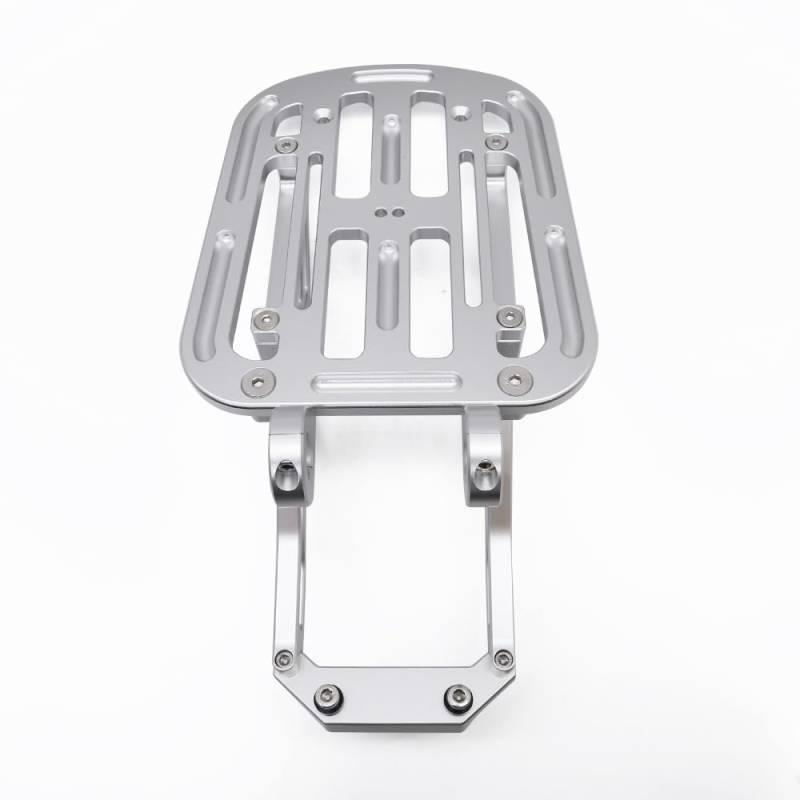 Motorrad-Gepäckträger, Gepäckträger, Sitzbezüge, Halterung für HD Dax 125 ST125 2022 2023 2024 2025, CNC, silberfarbenes Aluminium von NICEDOLL
