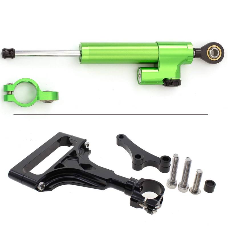 Motorrad Lenkungsdämpfer Komplett Set mit Montagesatz für Z1000 2003-2009 2004 2005 2006 2007 2008 / Z750 2003-2013 von NICEDOLL