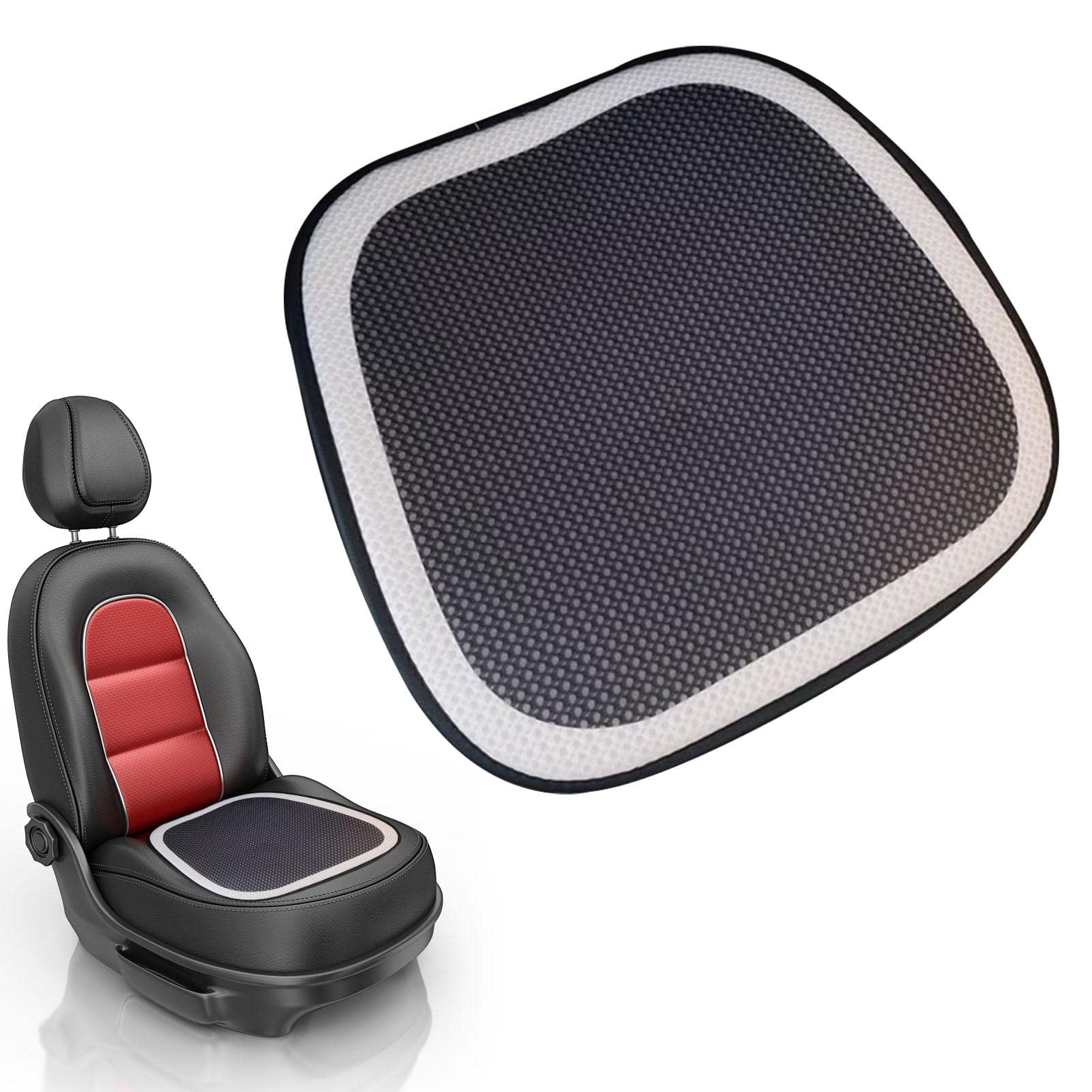 NICERAM Cooles Sitzkissen - Air Mesh Car Interior Seats Protector Mat Pad - Wabenförmige, belüftete, Bequeme Polsterbezüge, kühlende Bodenmatte für Auto-Vordersitze von NICERAM