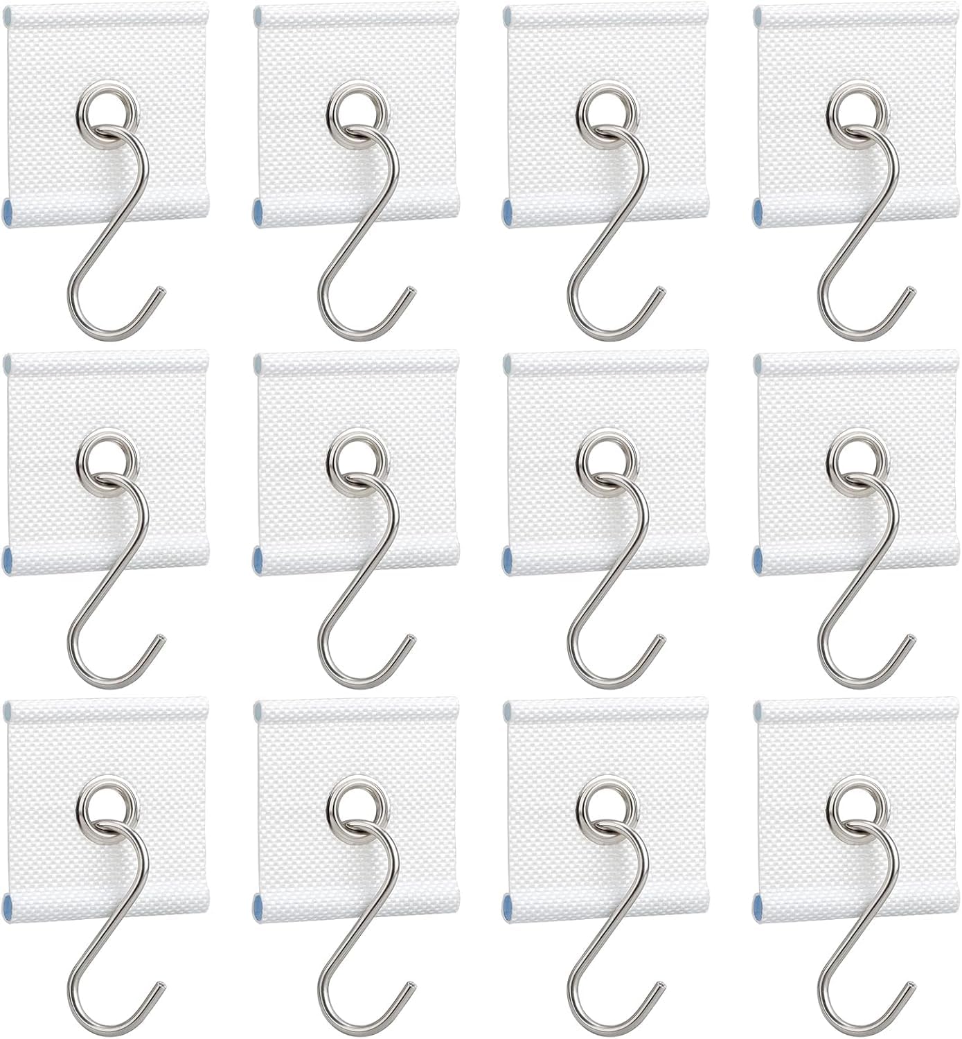 NICKLIN 12 Stück Kederleiste Haken, Kederöse für Kederschiene 5/6 mm - 7/8 mm, RV Markisenhaken, Kederschiene Zubehör für Wohnmobile, Wohnwagen, Campingzelte(mit Haken) von NICKLIN